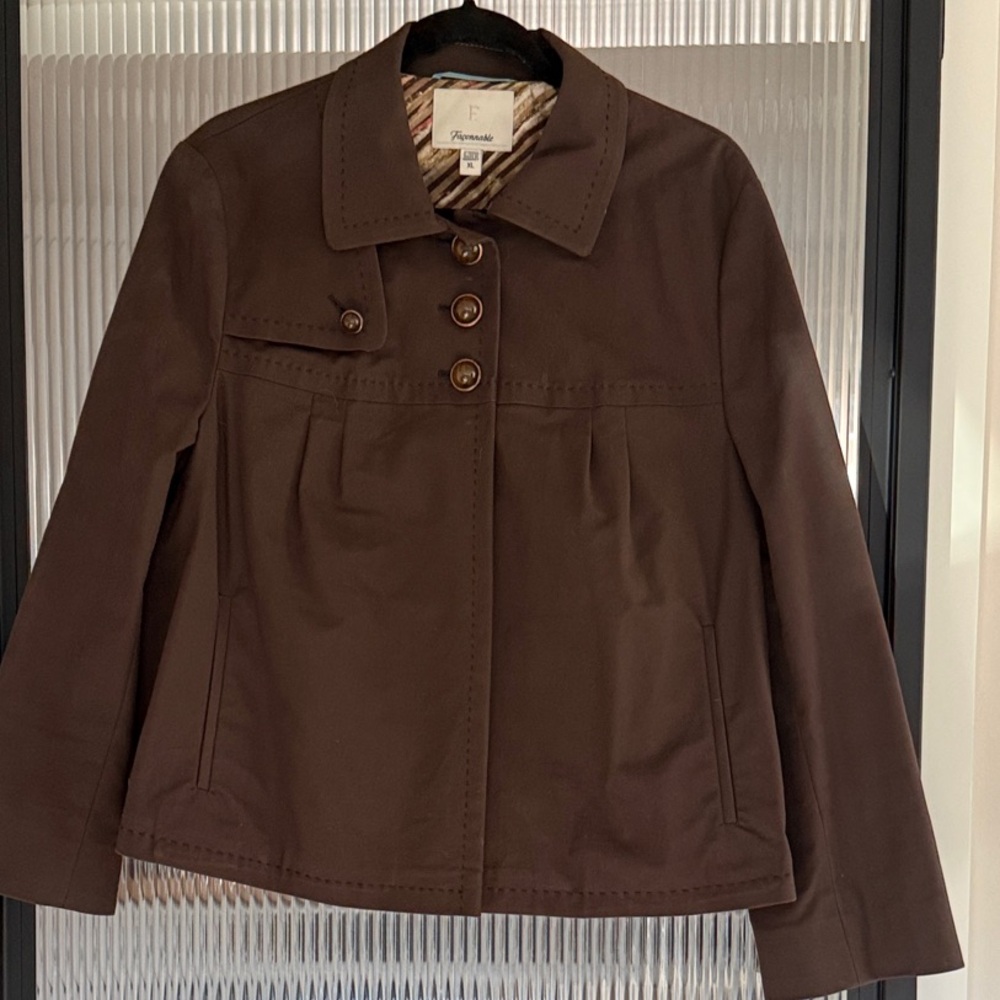 Faconnable Brown Utility Jacket - Picture 2 of 14